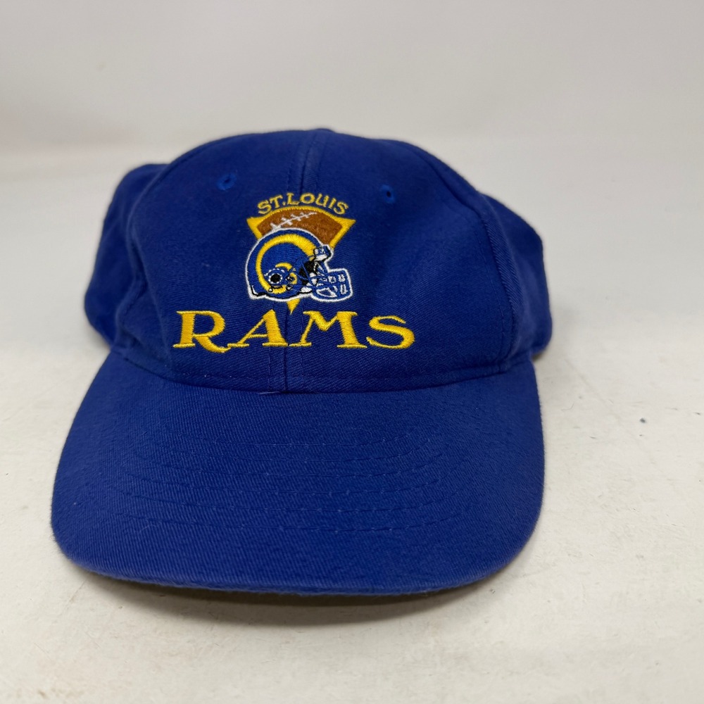 St. Louis Rams Hat Boys OSFM Blue NFL Football Logo 7 EUC